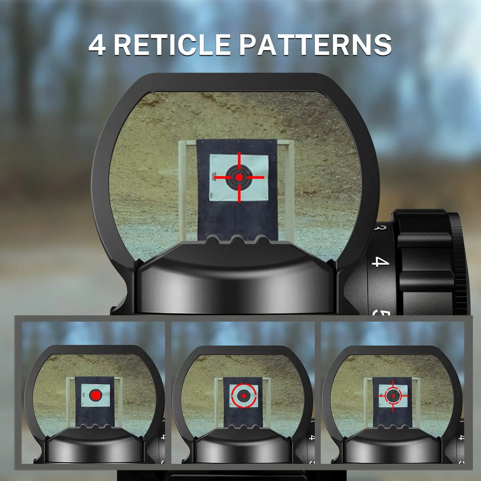 CVLIFE Multi Reticle Red Dot 20MM