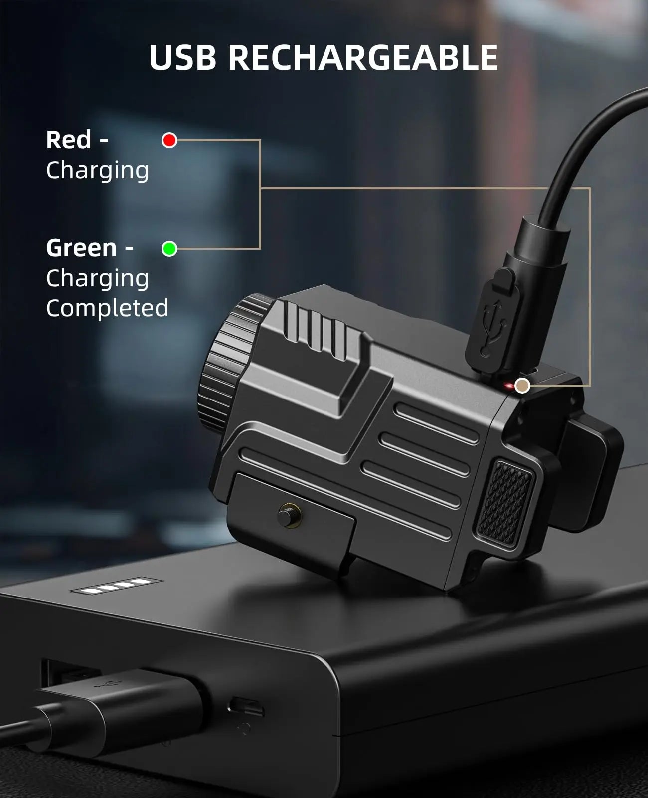 Tactical 800 Lumen Rechargeable Pistol Light