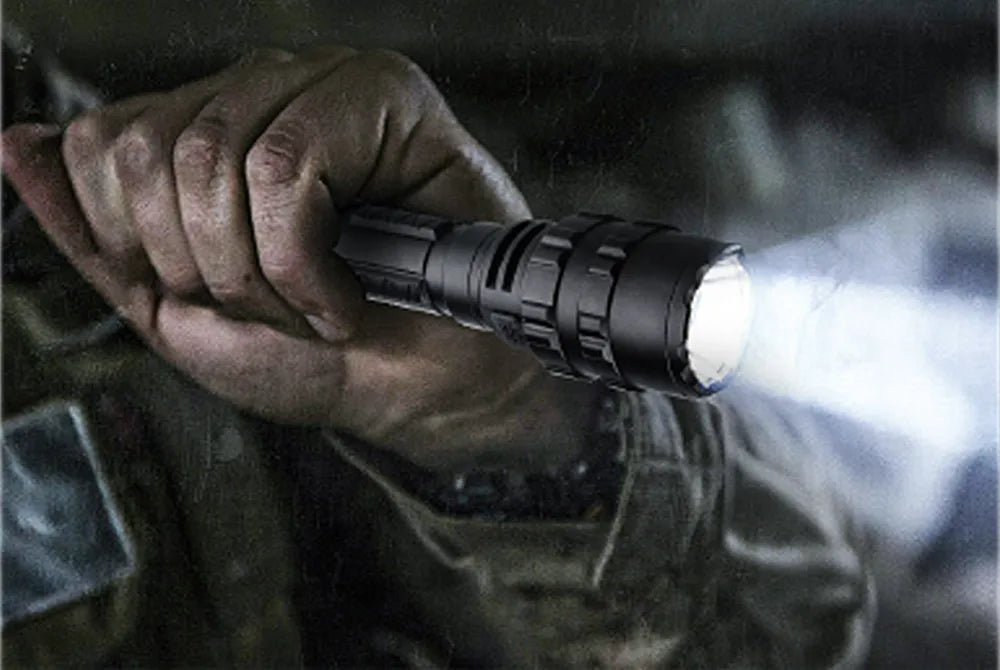 LED Tactical USB Flashlight