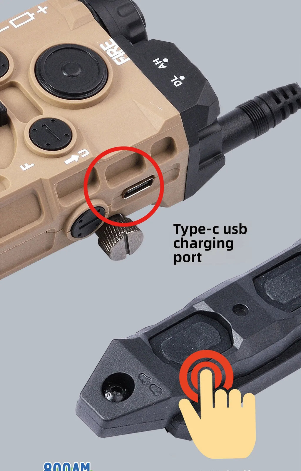 PEQ Style Tactical Red/Green Light/ Laser Combo