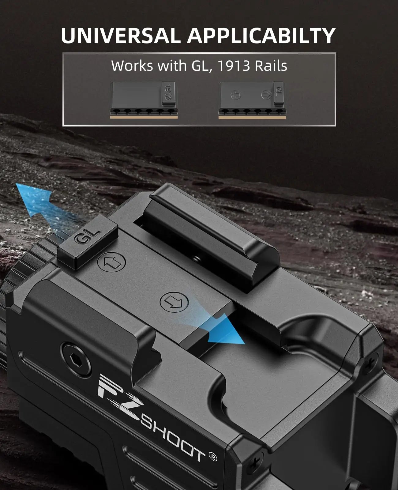 Tactical 800 Lumen Rechargeable Pistol Light