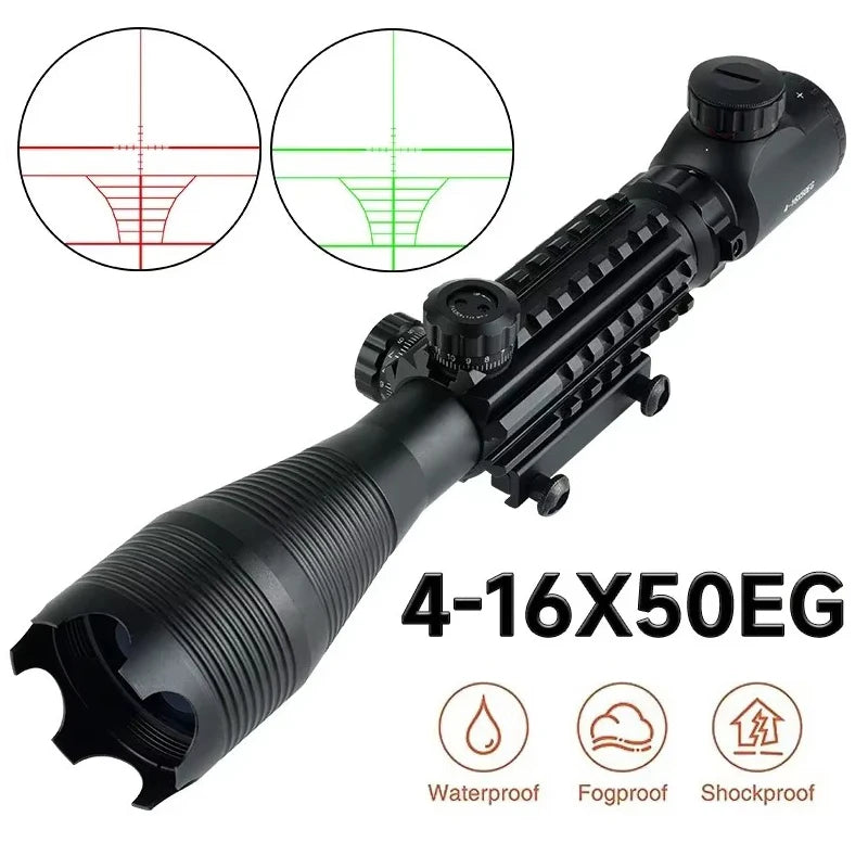 Tactical 4-16X50EG Scope w/ Red/Green Illumination