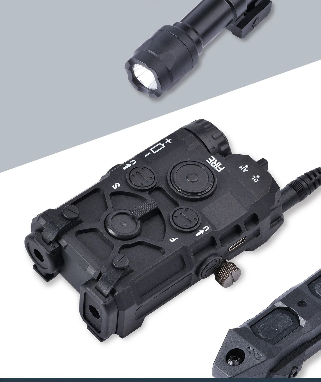 PEQ Style Tactical Red/Green Light/ Laser Combo