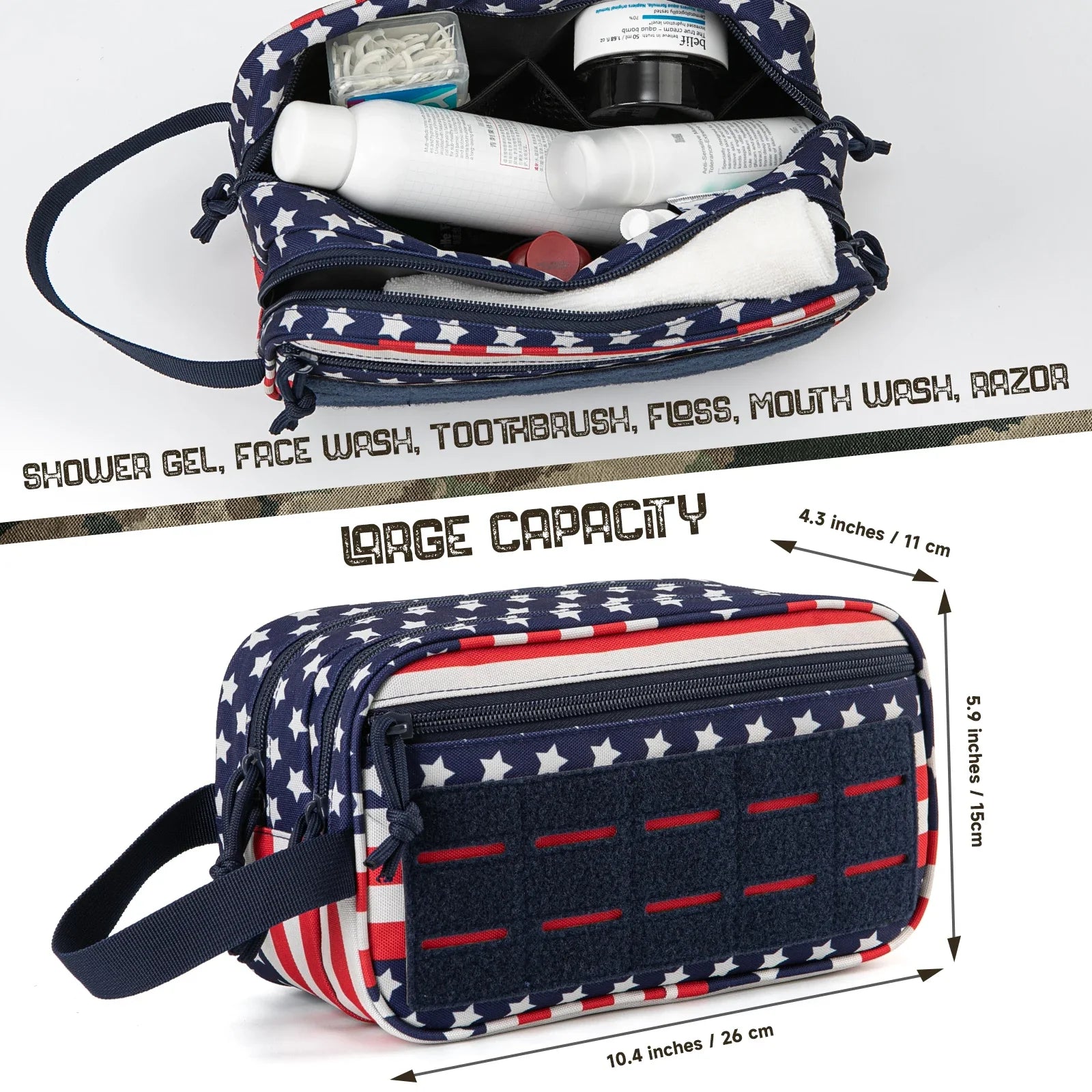 Patriotic/ Tactical Toiletry Bag