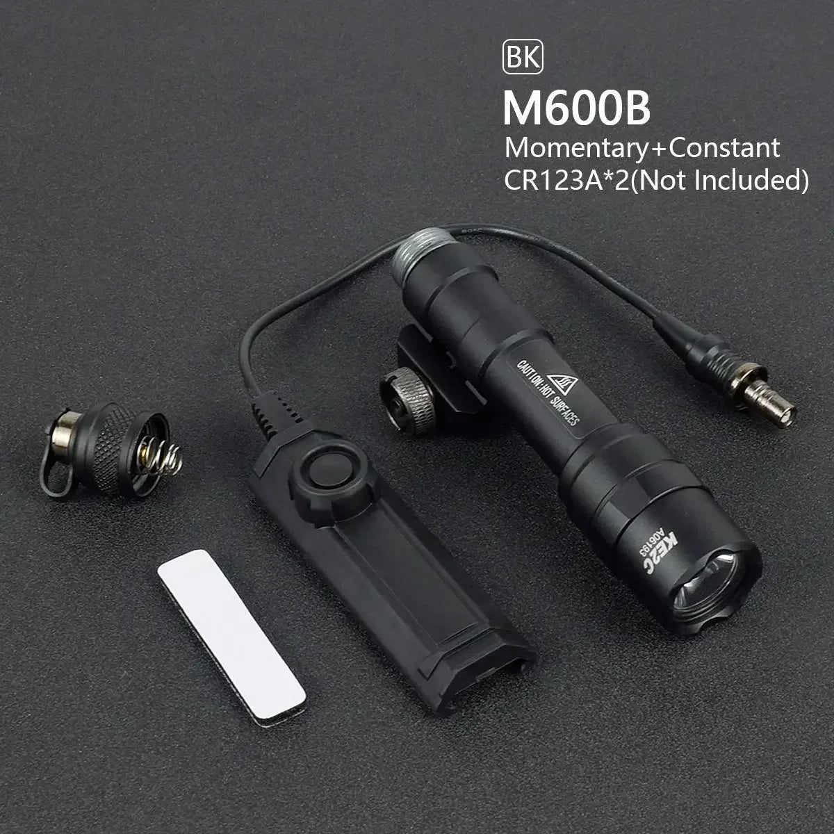 Tactical Scout Light With Dual Function Pressure Switch 600 Lumen