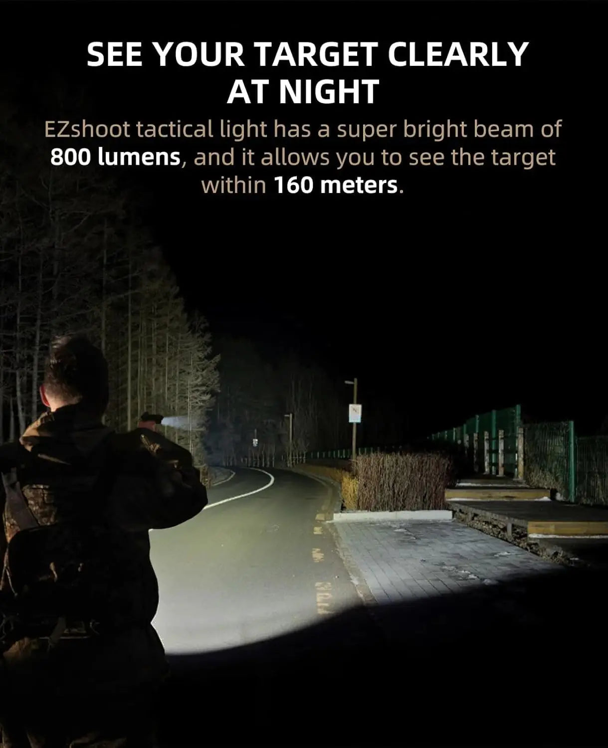 Tactical 800 Lumen Rechargeable Pistol Light