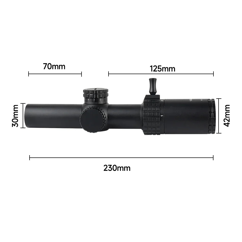 1-5X24 Tactical Scope w/Red/Green