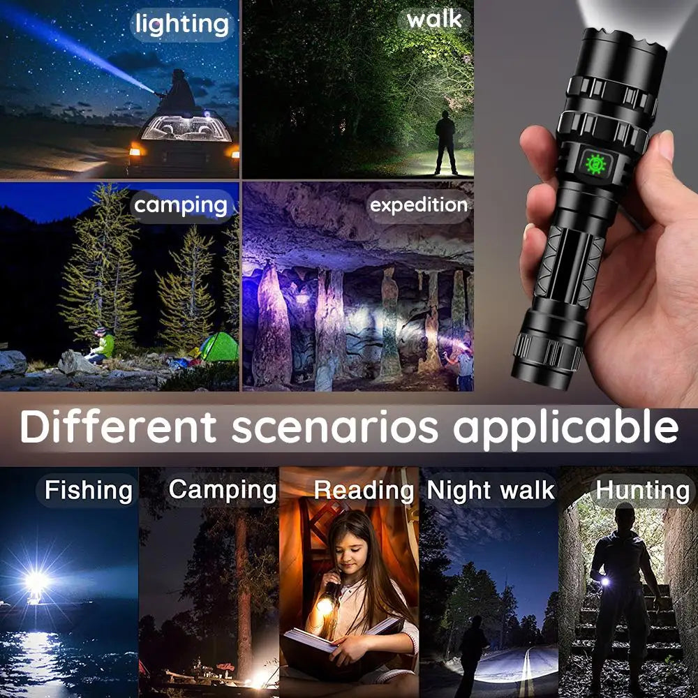 LED Tactical USB Flashlight