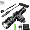 LED Tactical USB Flashlight