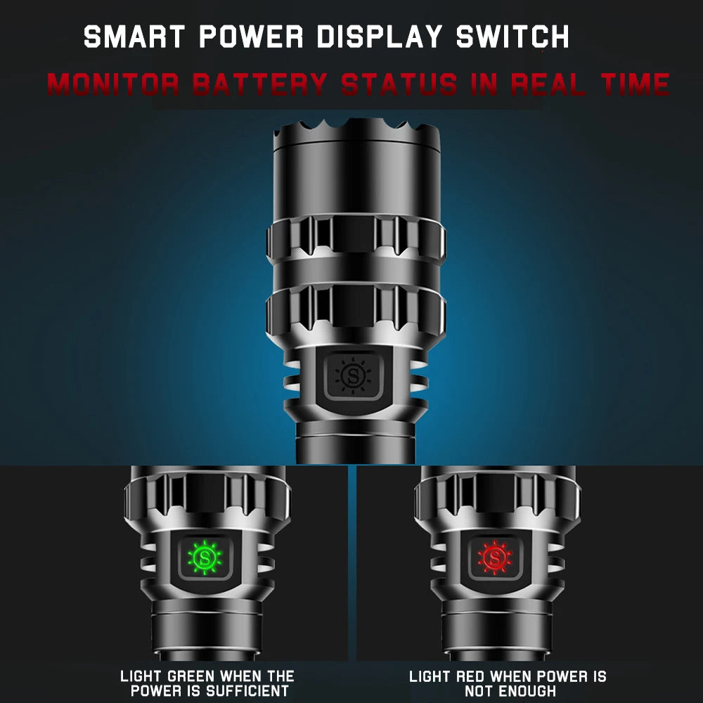 LED Tactical USB Flashlight