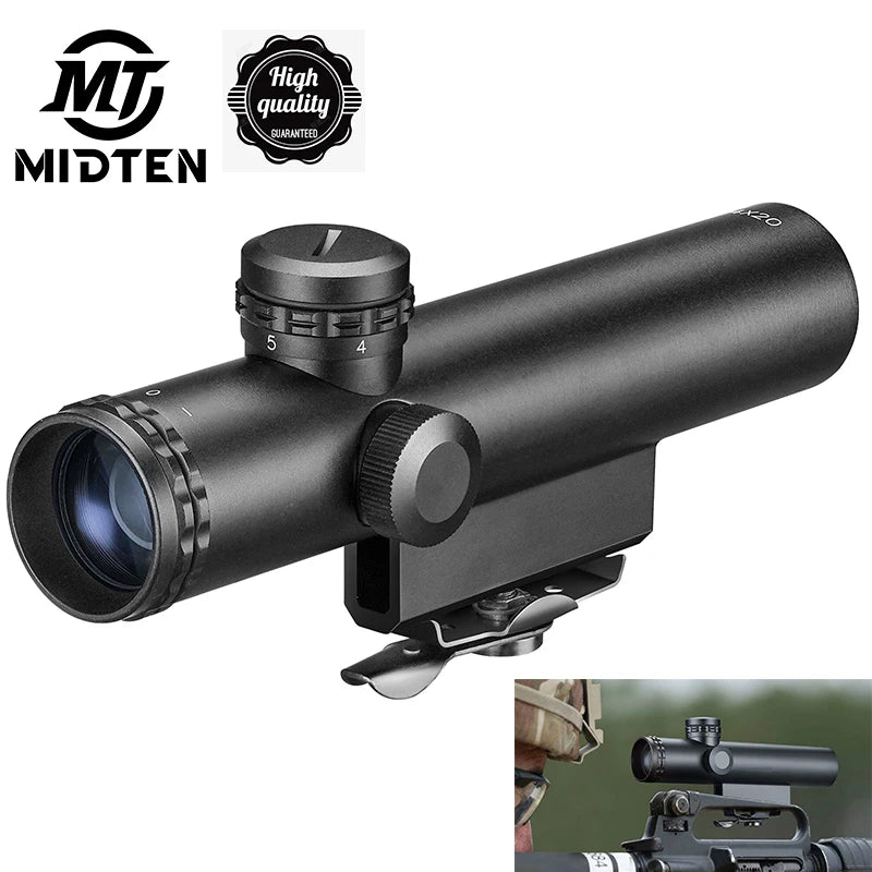 Retro M16 Carry Handle Rifle Scope 4x20
