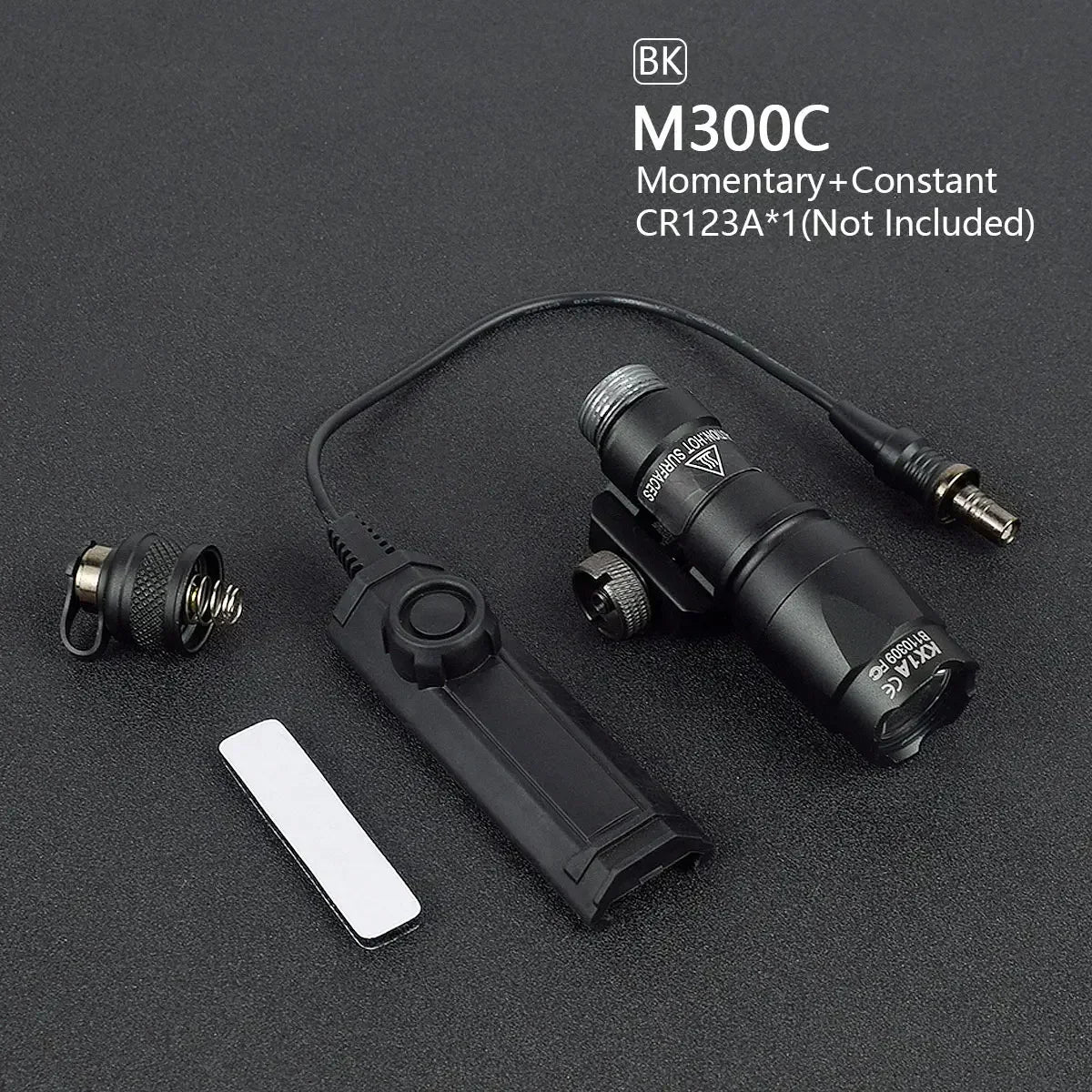 Tactical Scout Light With Dual Function Pressure Switch 600 Lumen