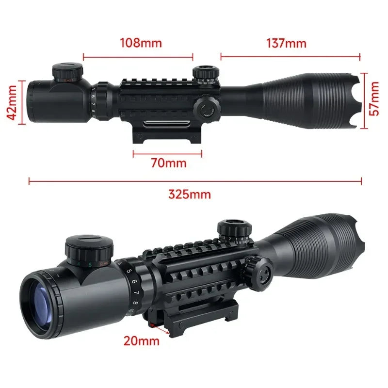 Tactical 4-16X50EG Scope w/ Red/Green Illumination