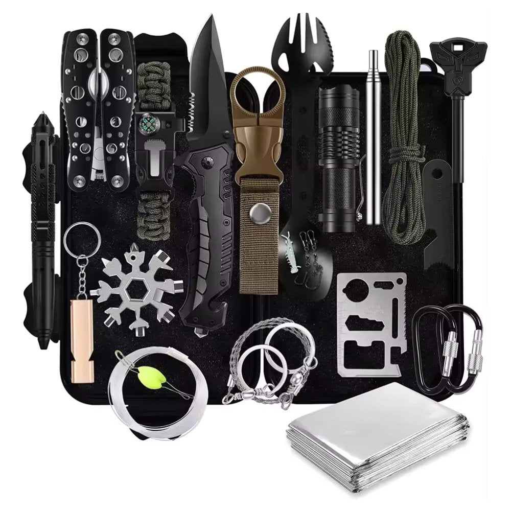 31 Pieces Survival Gear with Bag