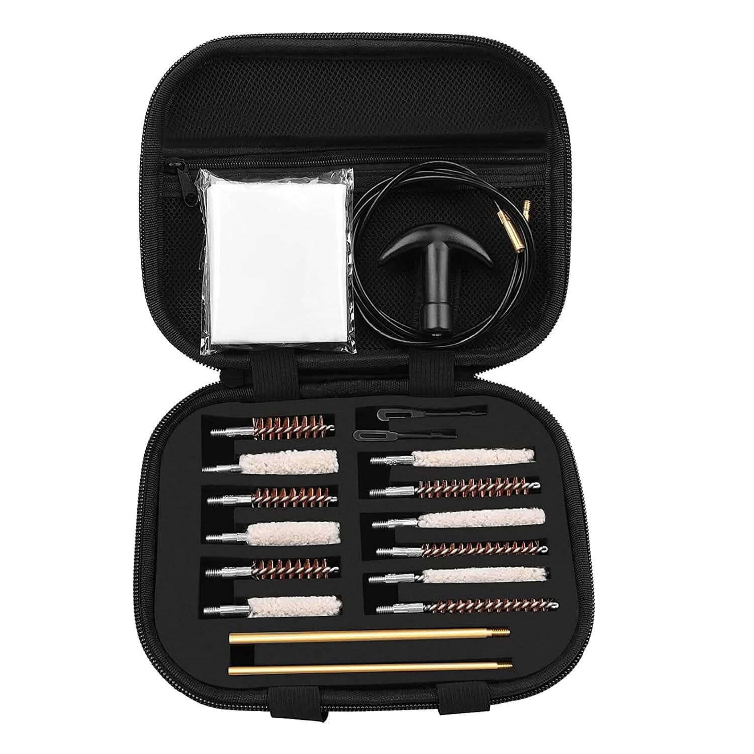 Universal Gun Cleaning Kit with 39.3" Flex Cable Brass Rod